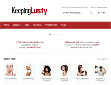 Tablet Screenshot of keepinglusty.com